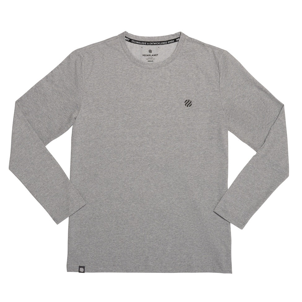 COOLEVER™ Longsleeve reflective logo ball, heather melange