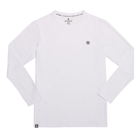 COOLEVER Longsleeve reflective logo ball, weiss