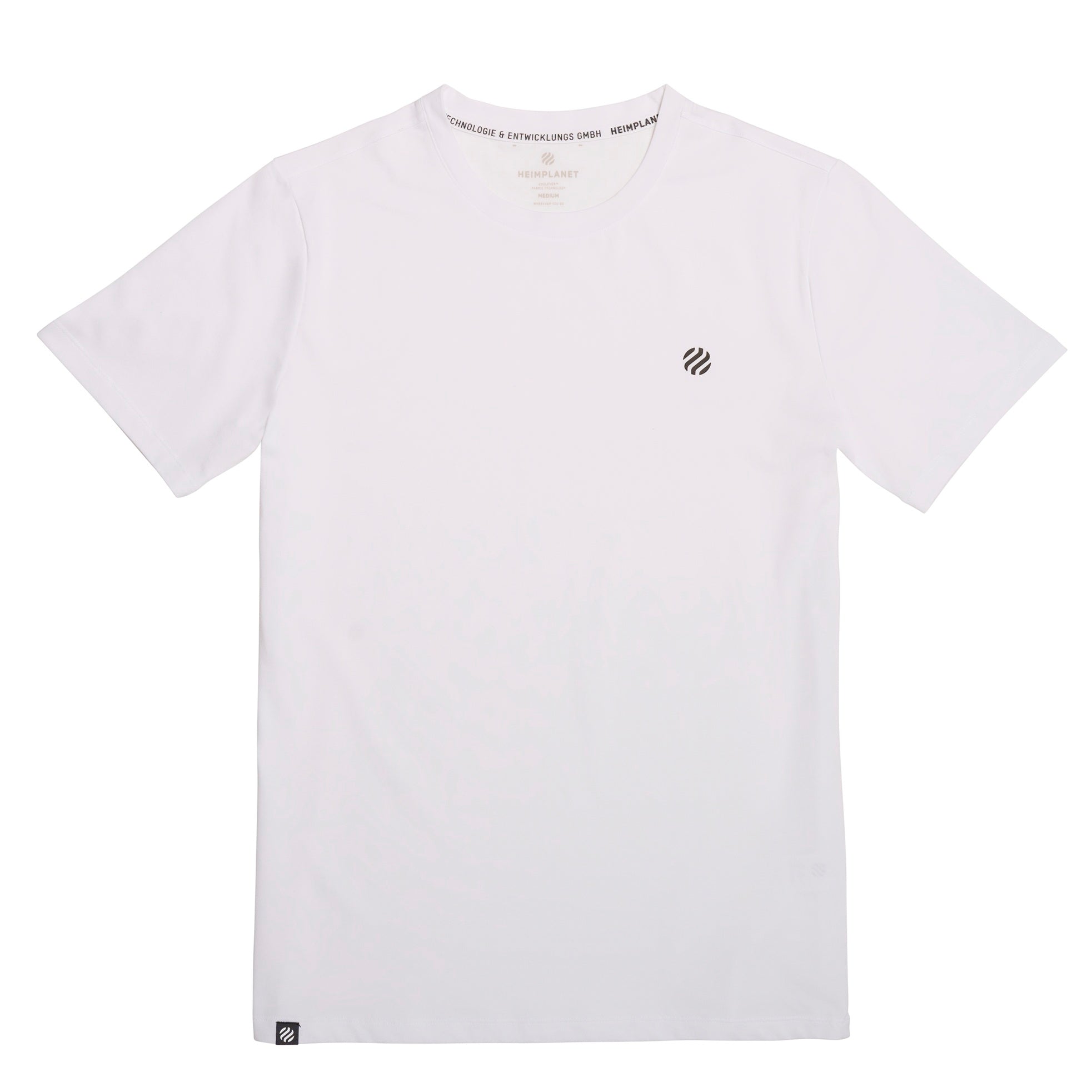 COOLEVER™ T-Shirt reflective logo ball, weiss