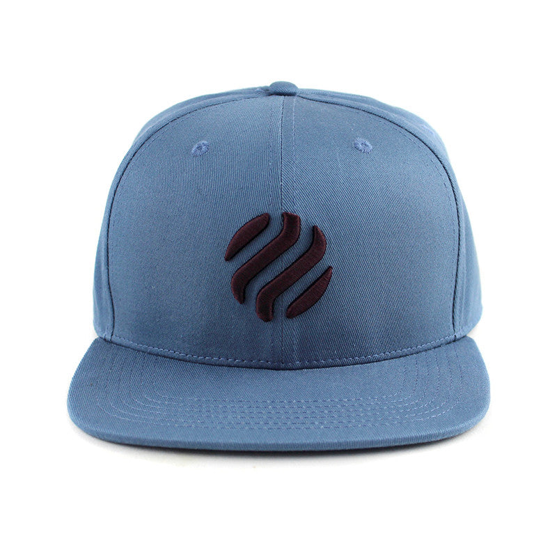 Snap bag Logo, stone blue