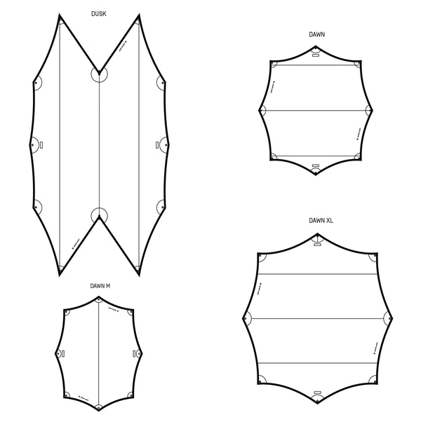 Re-stored DAWN M Tarp, grau