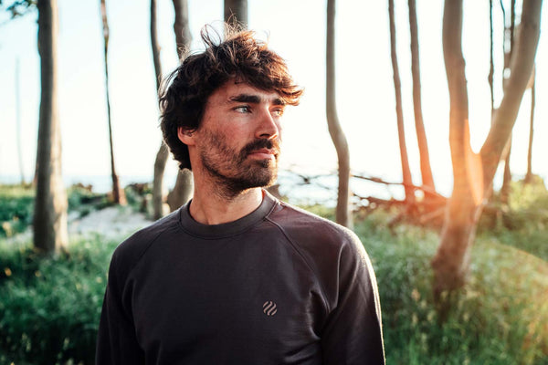 Merino-Mix Crewneck; anthracite