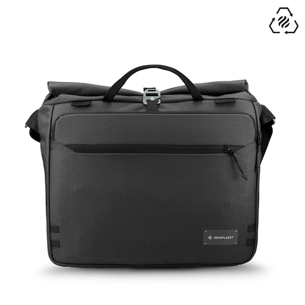 Re-stored Transit Line Roll Top Messenger Bag, castlerock