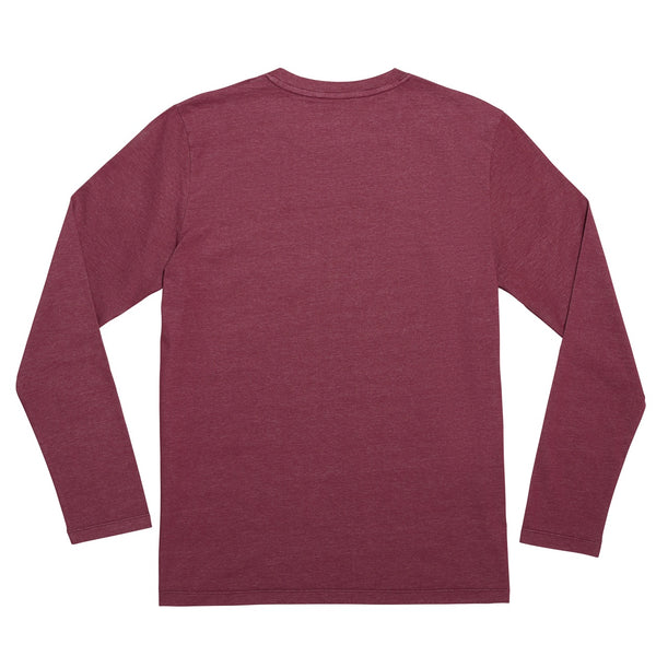 COOLEVER Longsleeve reflective logo ball, aubergine