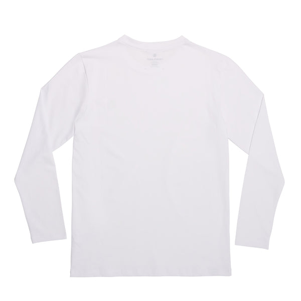 COOLEVER Longsleeve reflective logo ball, weiss