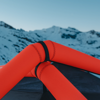 Das Zelt als Einheit / Keine lästige Einzelteile - besonders bei Wind oder Dunkelheit vorteilhaft. 