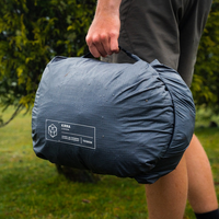 Das Zelt kommt im komprimierbaren Packsack / + Einem zusätzlichen Aufbewahrungsbeutel