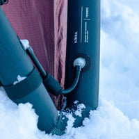 Multi Chamber Safety System/Notfallstabilität durch schließbare Verbindungsschläuche zwischen den Luftkammern (zum Aufpumpen öffnen).