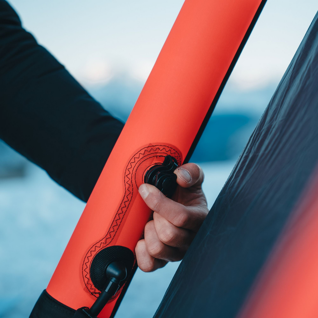 One Pump System / Schneller Aufbau über nur eines der Ventile (siehe Aufbauvideo)