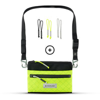 CARRY ESSENTIALS Neck Pouch (A6); Lemon Lime