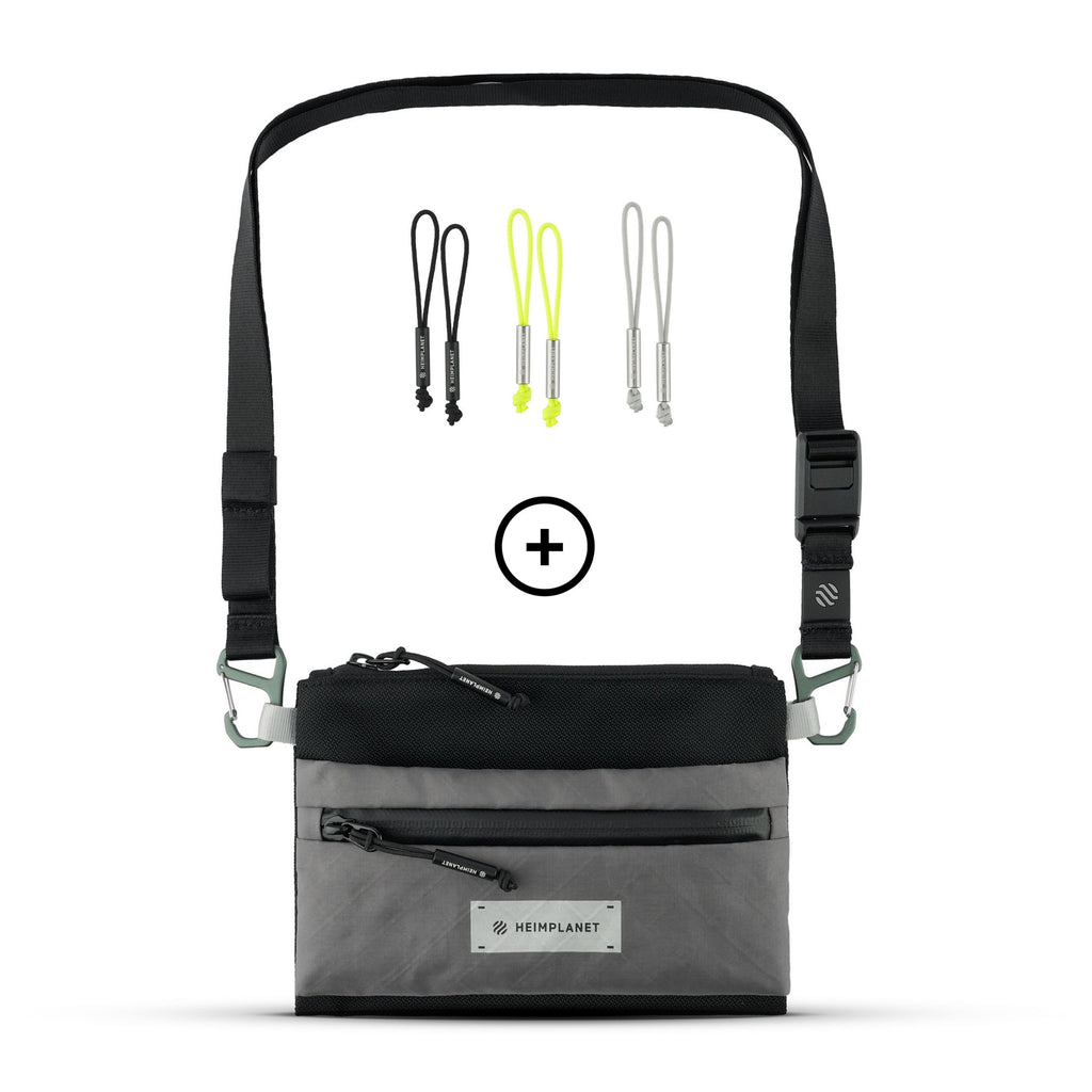 CARRY ESSENTIALS Neck Pouch (A6); Wolf Grey