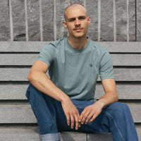 COOLEVER T-Shirt overdye, teal