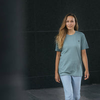 COOLEVER T-Shirt overdye, teal